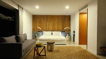 3 chambres, couette en duvet d'oie, surmatelas, minibar
