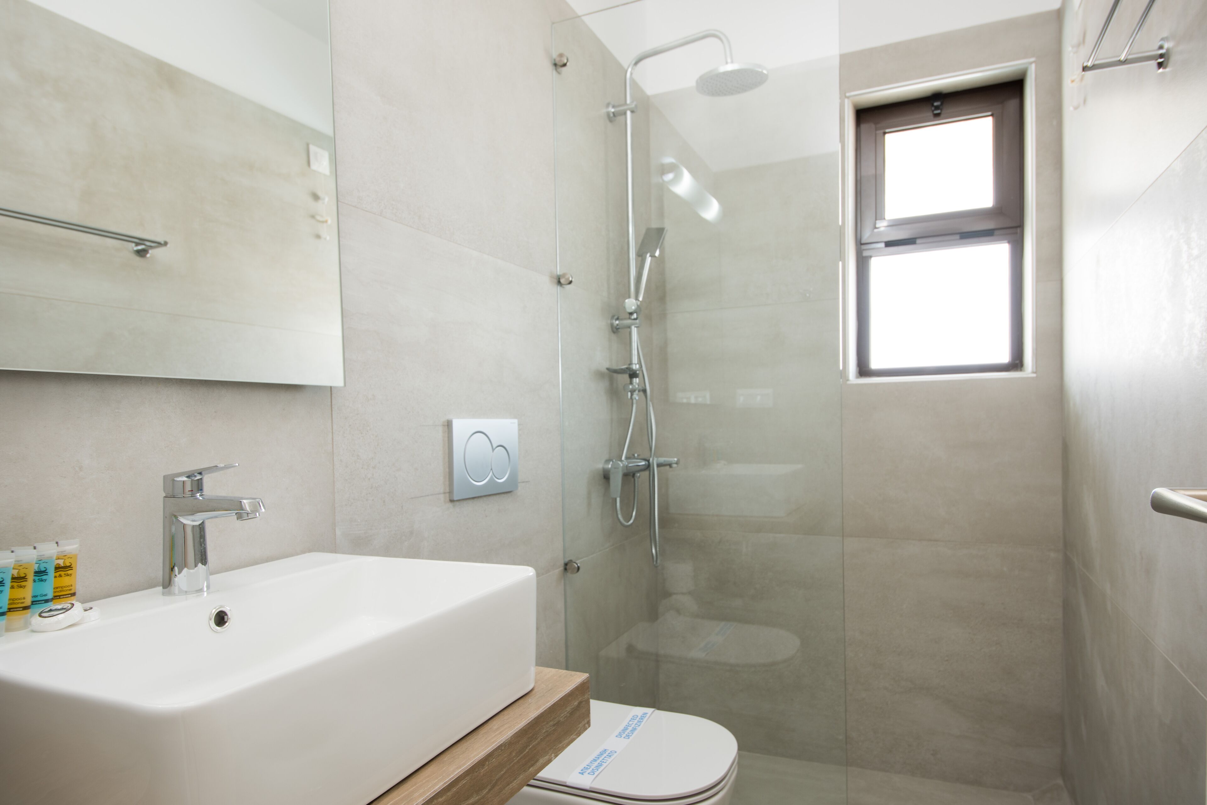 double or twin room | bathroom shower