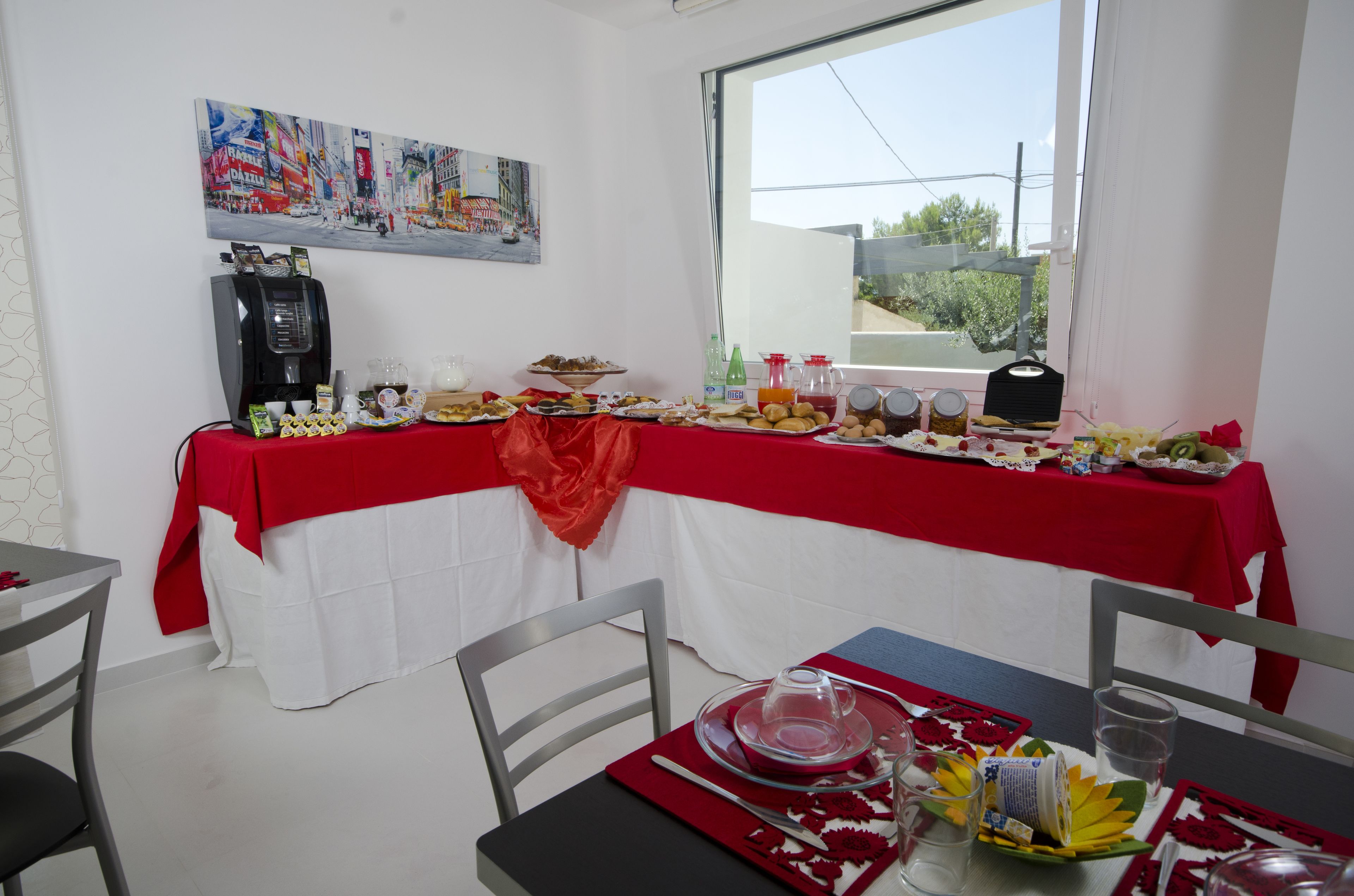 daily buffet breakfast (eur 5 per person)
