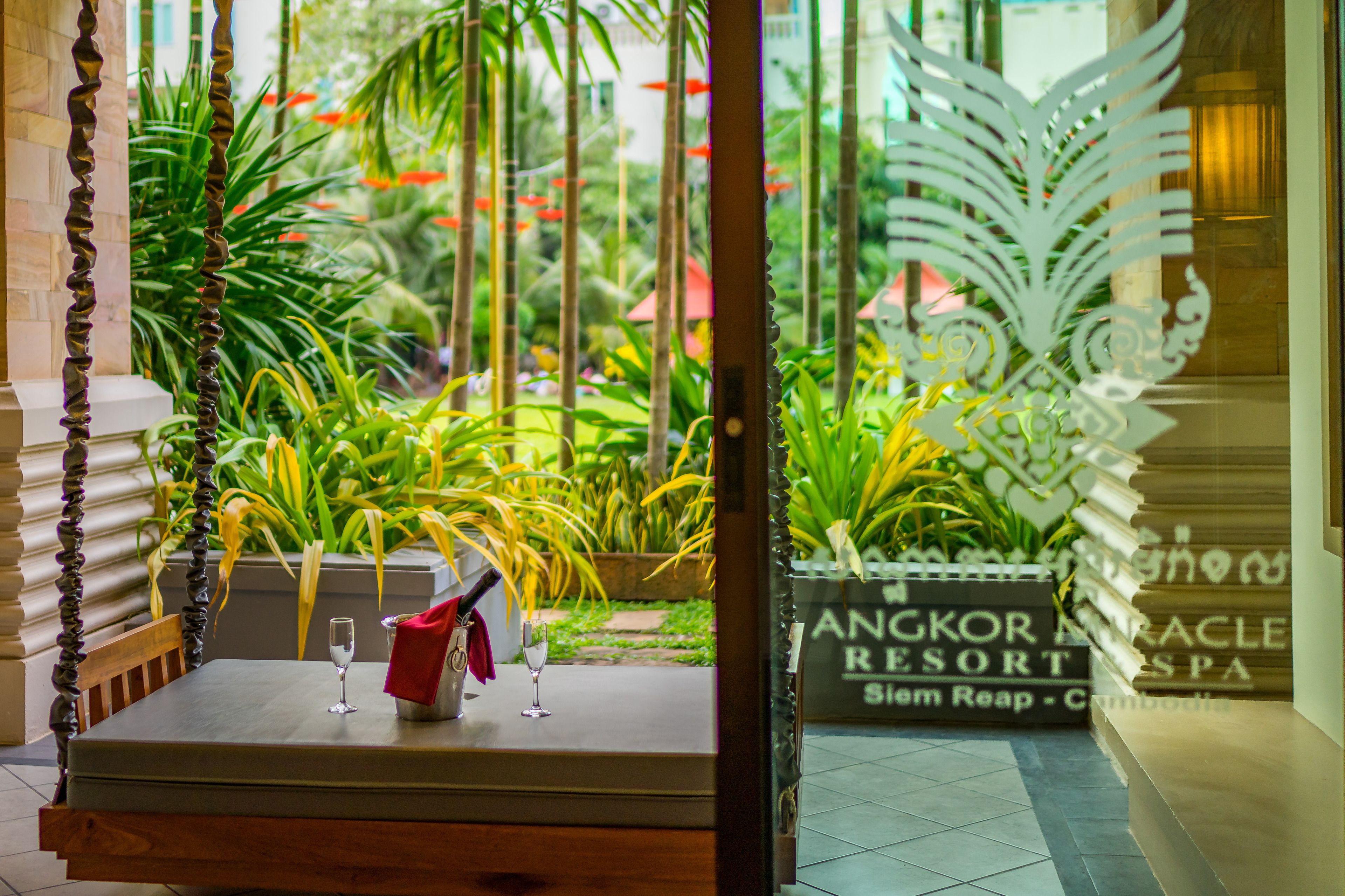 patio cabana club - free 2 ways airport transfer | pillow-top beds, minibar, in-room safe, individually decorated