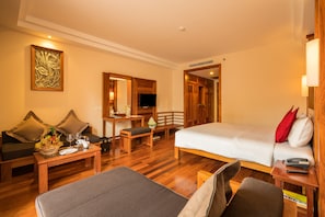 Pillowtop beds, minibar, in-room safe, individually decorated