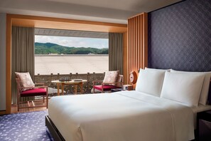 Suite, 1 King Bed, Mountain View | Frette Italian sheets, premium bedding, minibar, in-room safe - The Ritz-Carlton, Kyoto (Kyoto)