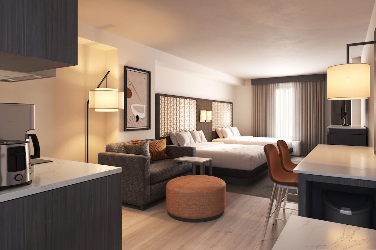 In-room safe, desk, blackout drapes, iron/ironing board