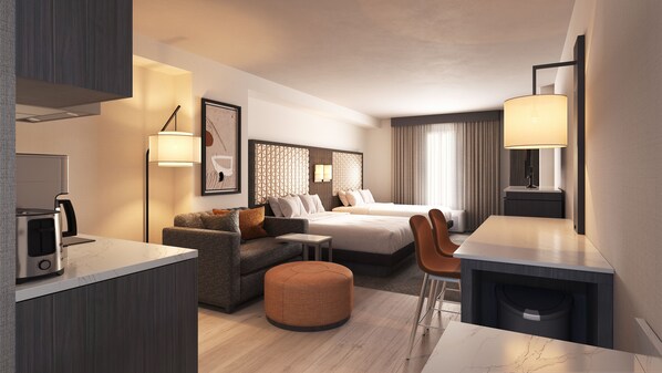 In-room safe, desk, blackout drapes, iron/ironing board