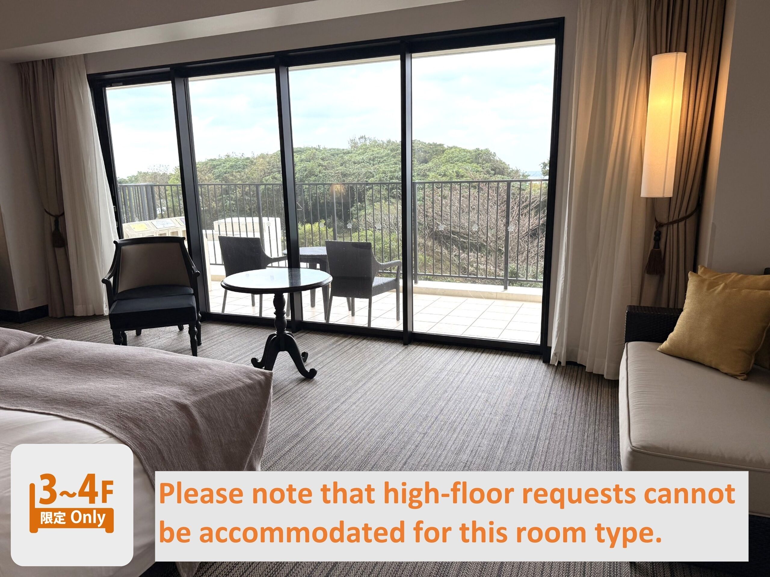 Partial Ocean View Deluxe (3F-4F), Non Smoking | Premium bedding, in-room safe, blackout drapes, iron/ironing board