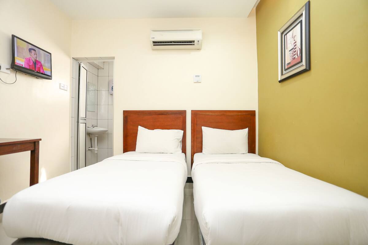 Deluxe Twin Room | Desk, laptop workspace, iron/ironing board, rollaway beds