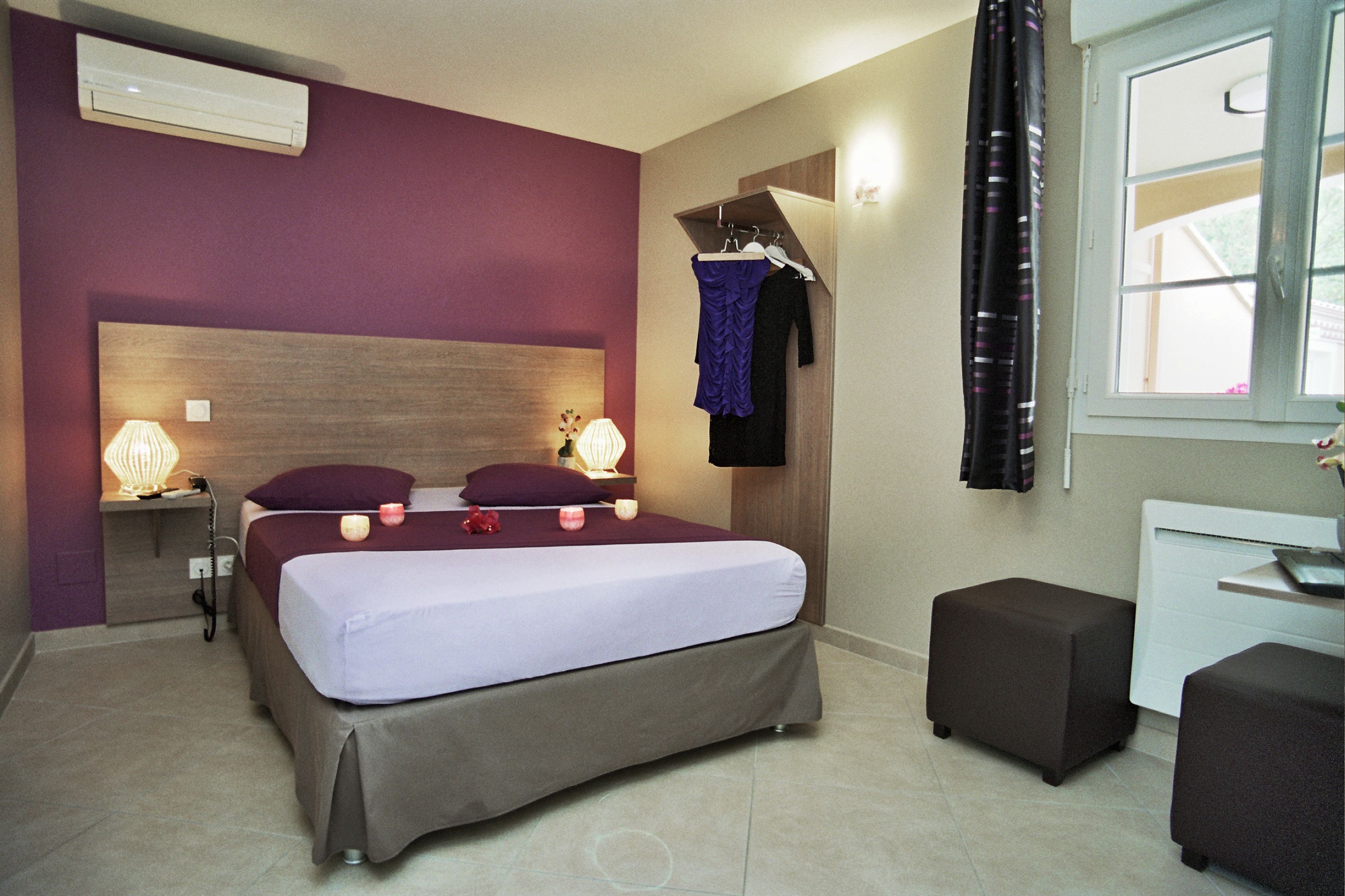 comfort double room | premium bedding, desk, blackout curtains, soundproofing
