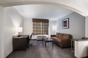 Bureau, espace de travail pour ordinateur portable, rideaux occultants