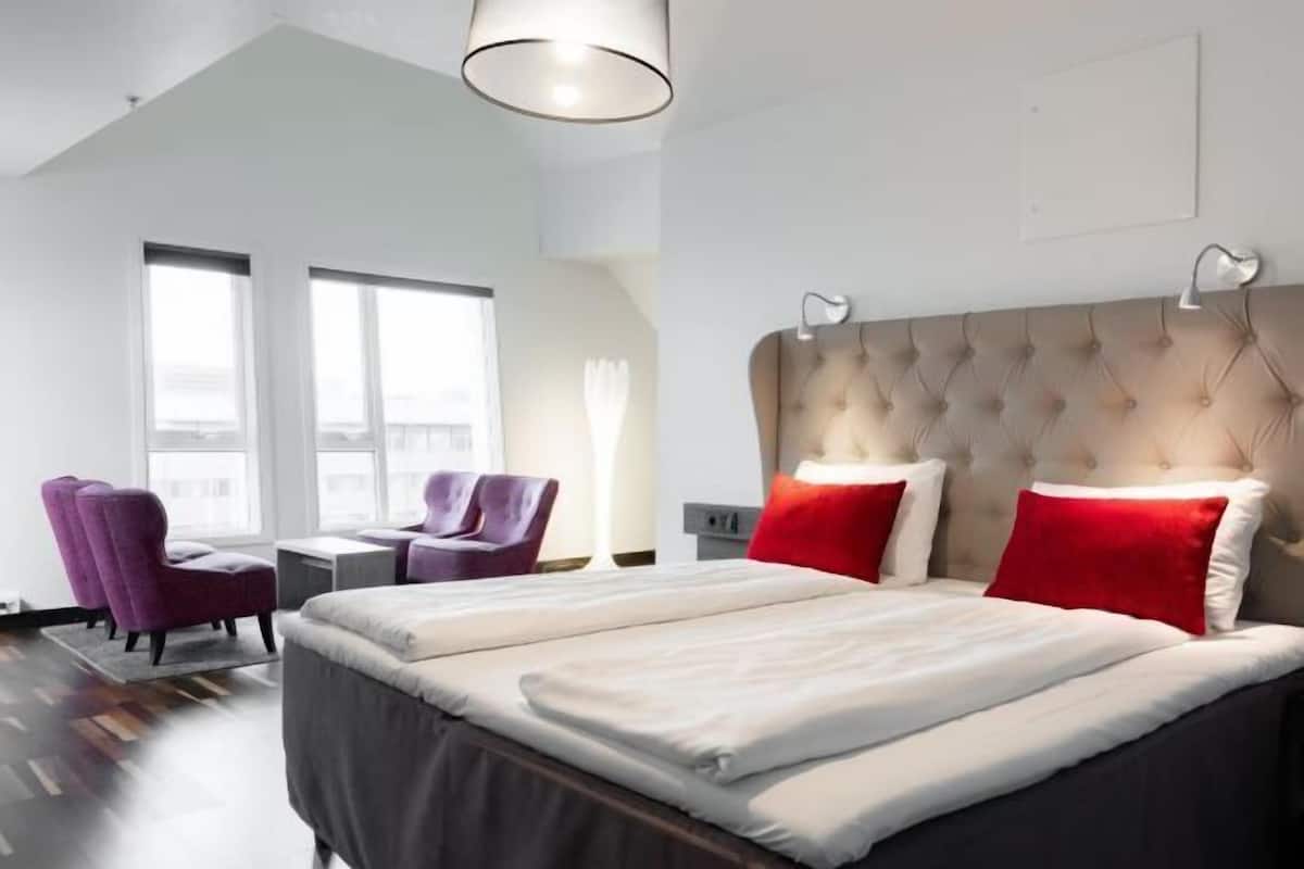 Pillow-top beds, in-room safe, desk, iron/ironing board