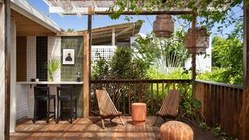 Honeymoon Suite, 1 King Bed, Terrace, Garden View | Terrace/patio