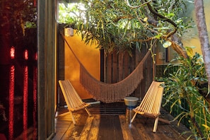 Romantic Double Room, 1 Queen Bed, Patio | Terrace/patio