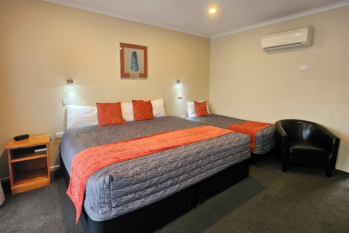 Suíte executiva | Cortinas blackout, ferros/tábuas de passar roupa, Wi-Fi de cortesia