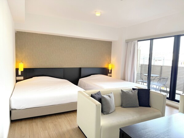 Balcony Twin Room - Non Smoking, NO group booking/ more than 2 rooms | Free WiFi, bed sheets