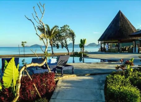 Vista desde la propiedad. Luwansa Beach Resort