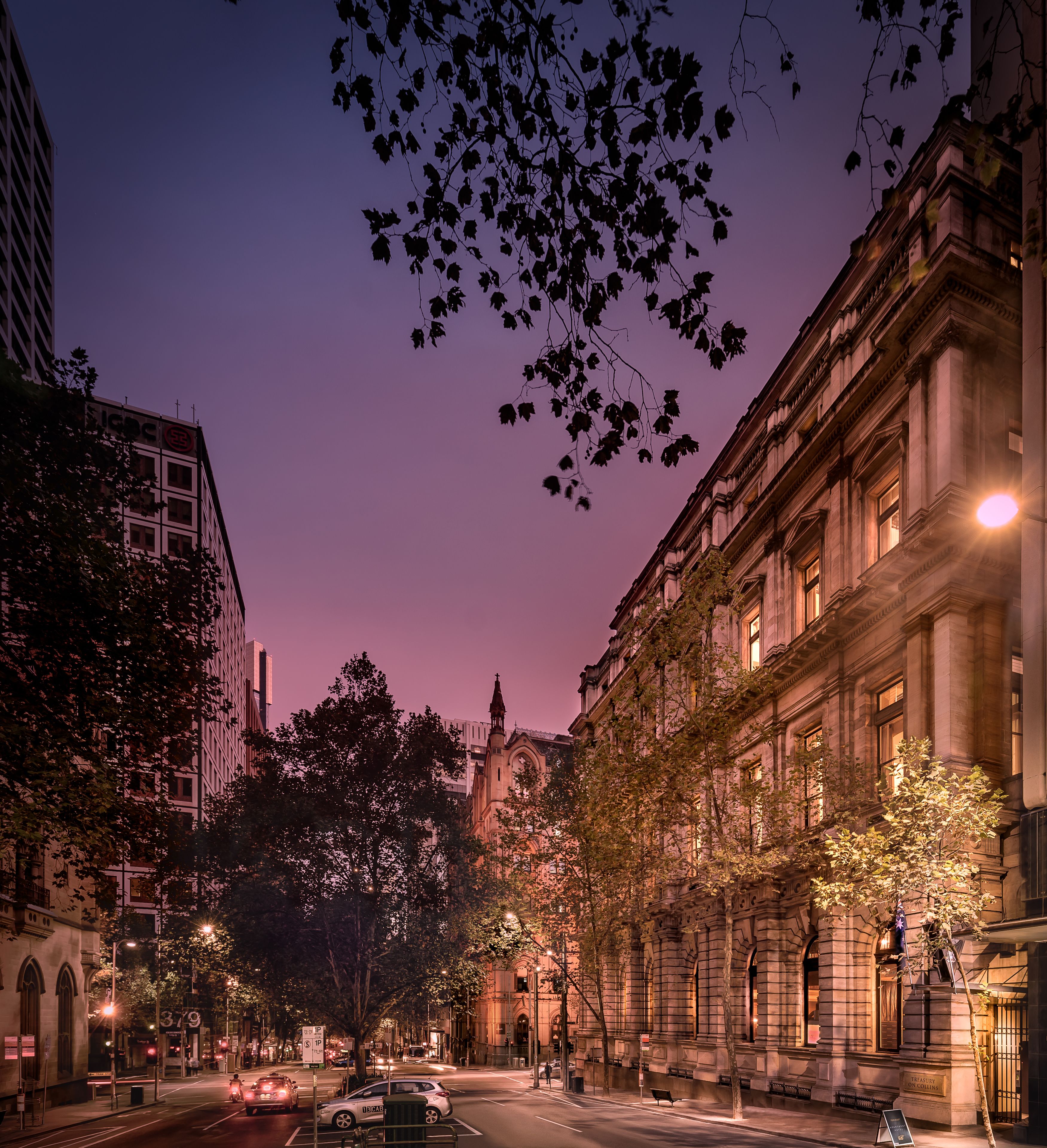 front of property – evening/night