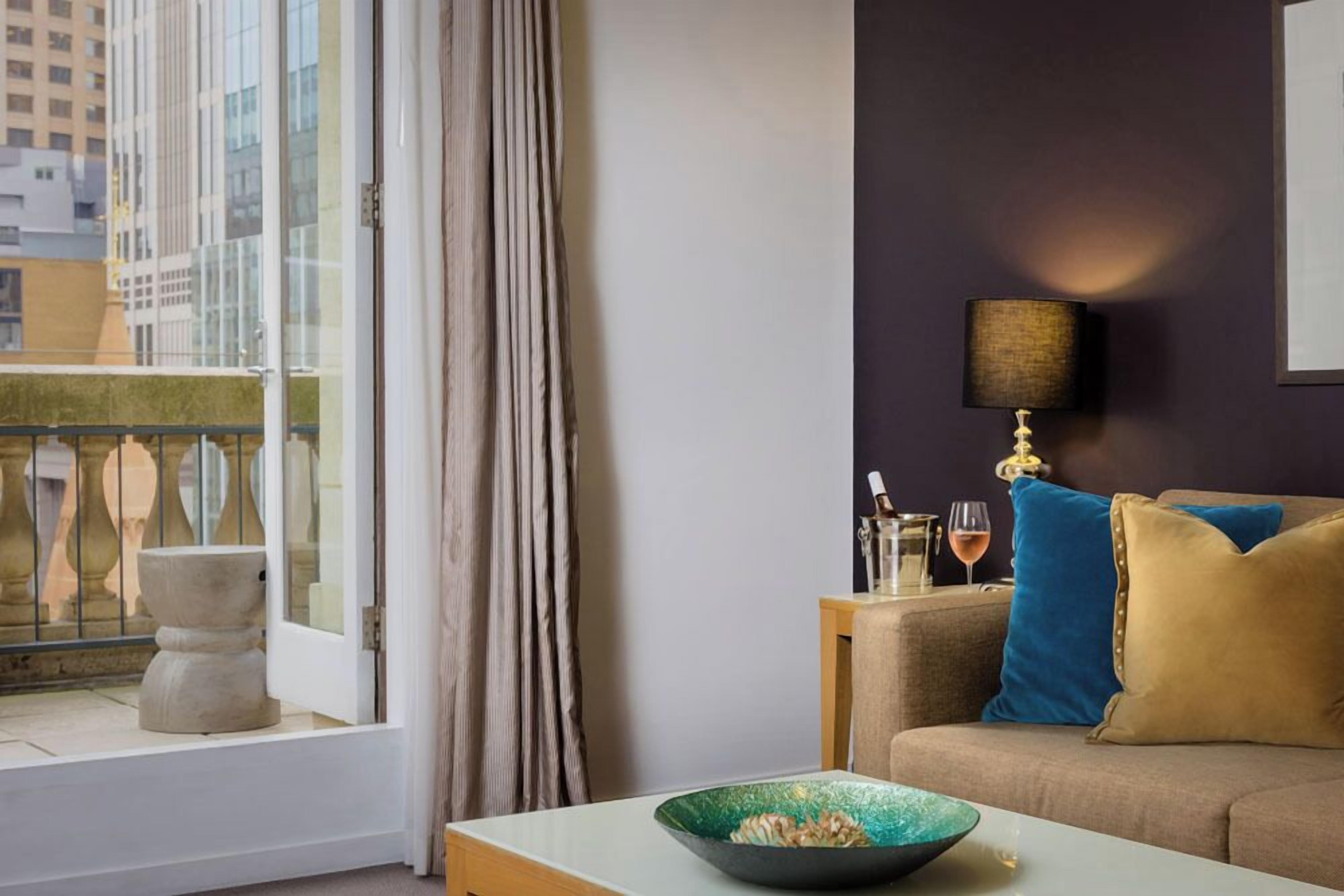 heritage balcony suite | in-room safe, individually decorated, desk, blackout curtains