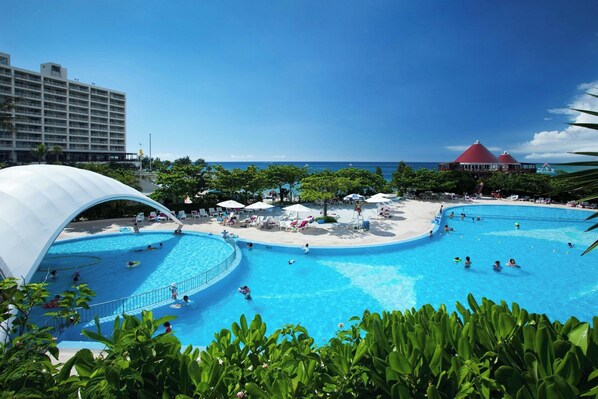 Indoor pool, outdoor pool, pool cabanas (surcharge) - Renaissance Resort Okinawa (Onna)