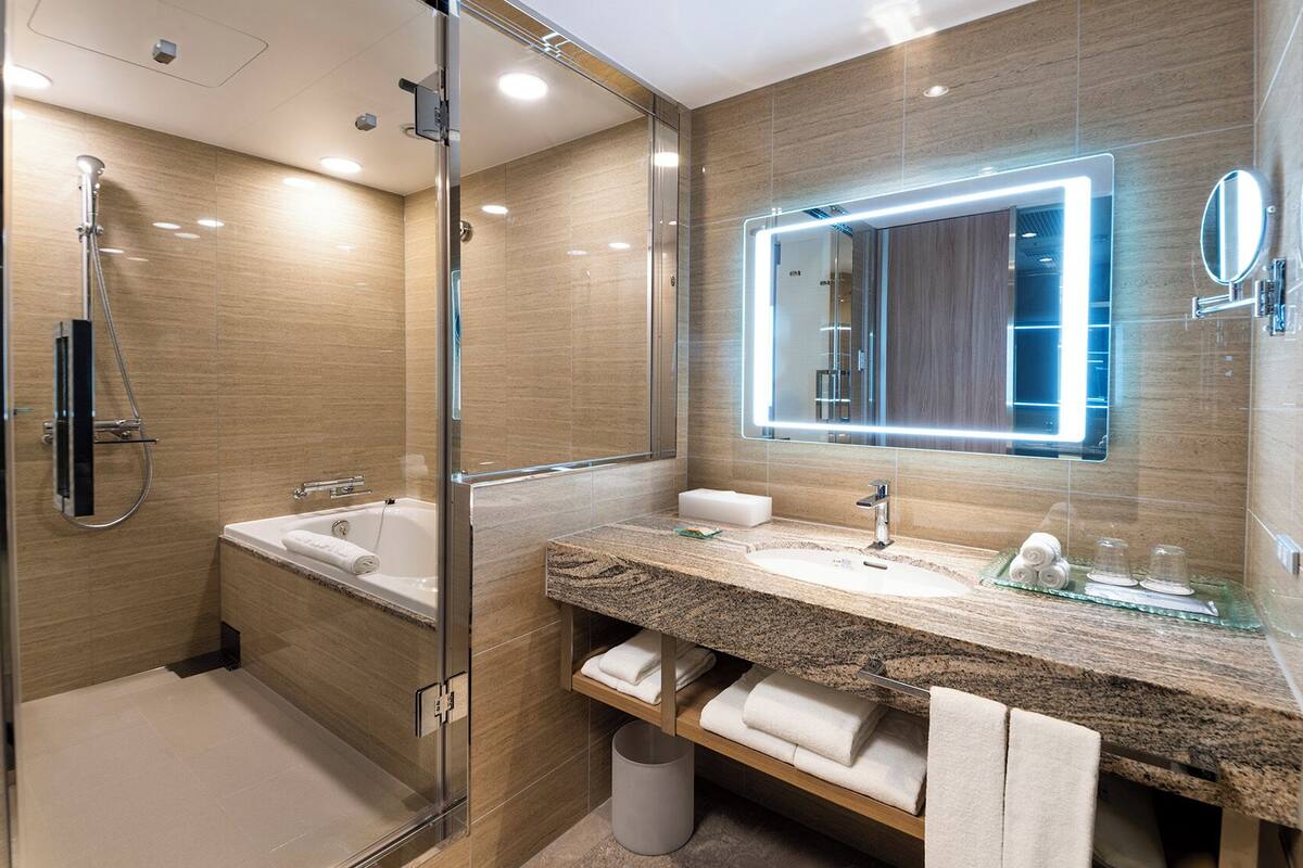 Tina con regadera, amenidades de baño gratuitas, secadora de cabello 
