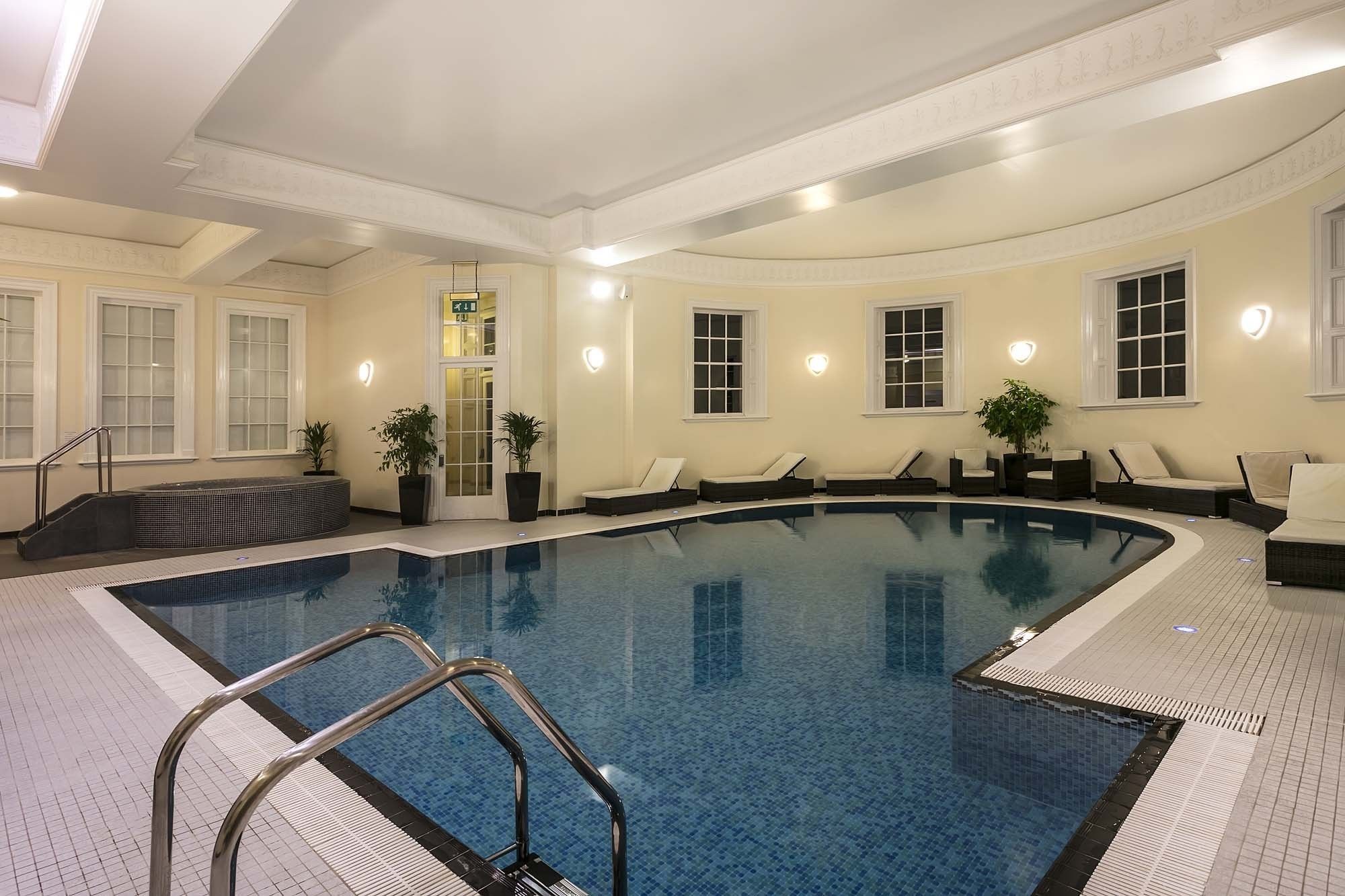 Indoor pool, open 7 AM to 6:00 PM, free pool cabanas