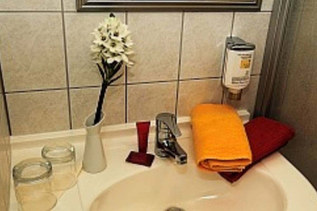 hair dryer, bathrobes, towels