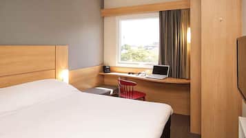 Minibar, desk, blackout curtains, soundproofing