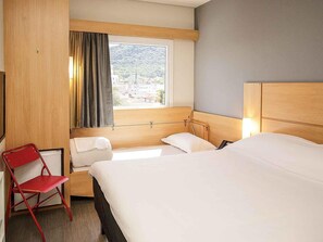 Minibar, desk, blackout curtains, soundproofing
