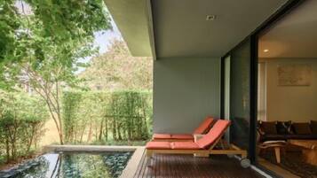 Three Bedroom Suite - Heated Plunge Pool | Balcony view
