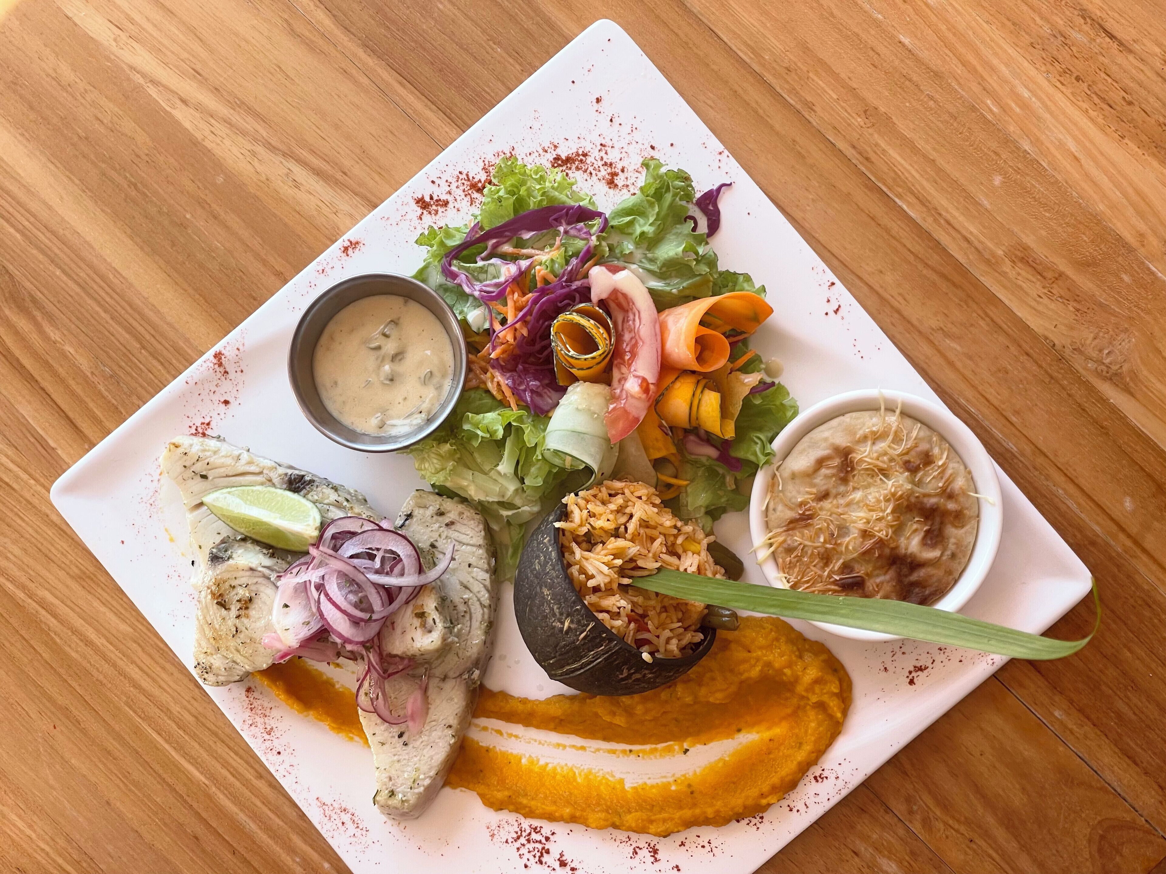 breakfast, lunch, dinner served; regional cuisine, pool views