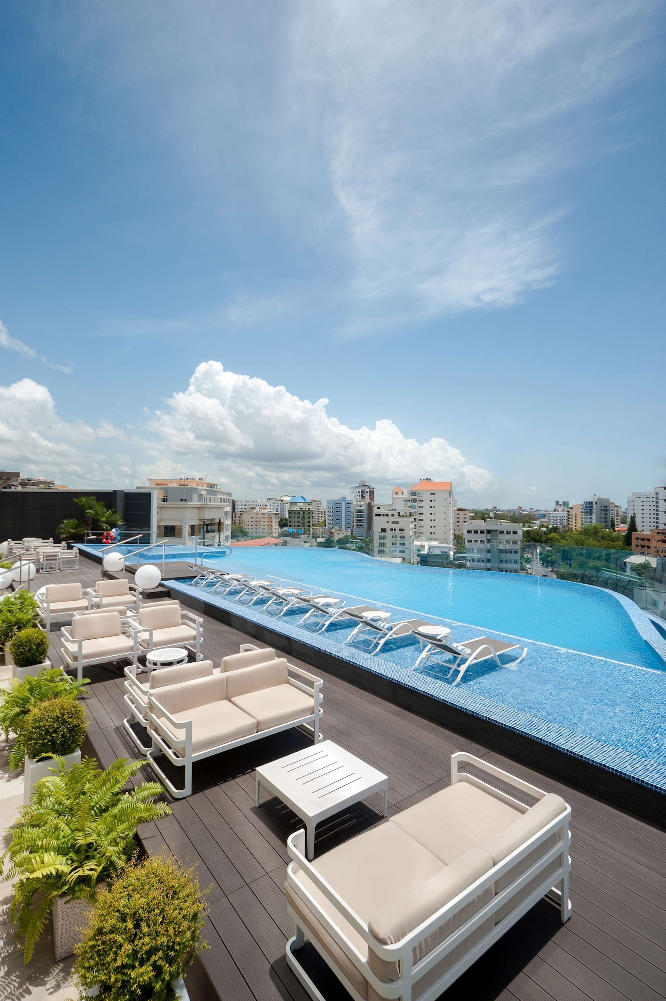Outdoor pool, open 7:00 AM to 9:00 PM, sun loungers