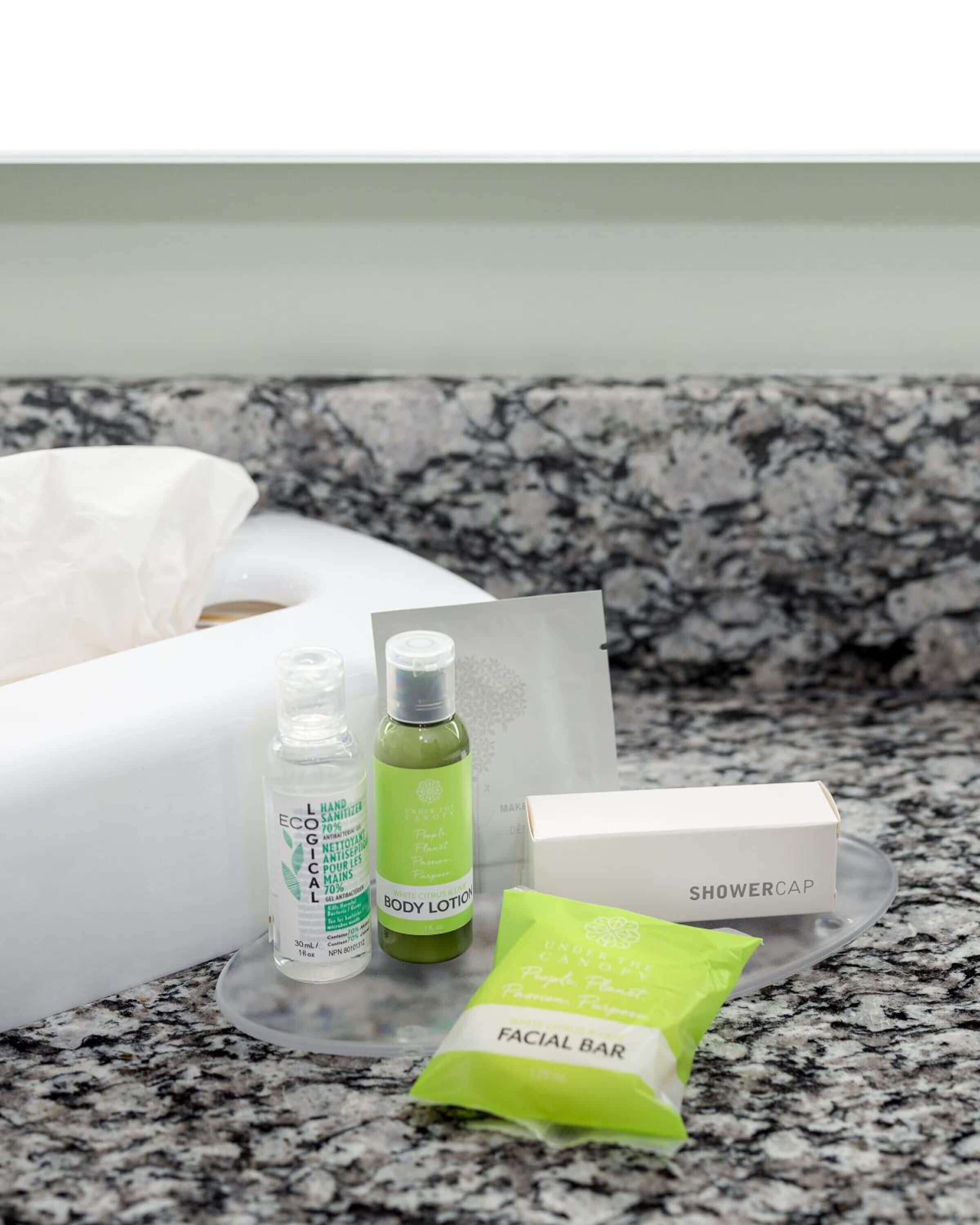 combined shower/bathtub, hair dryer, bathrobes, towels