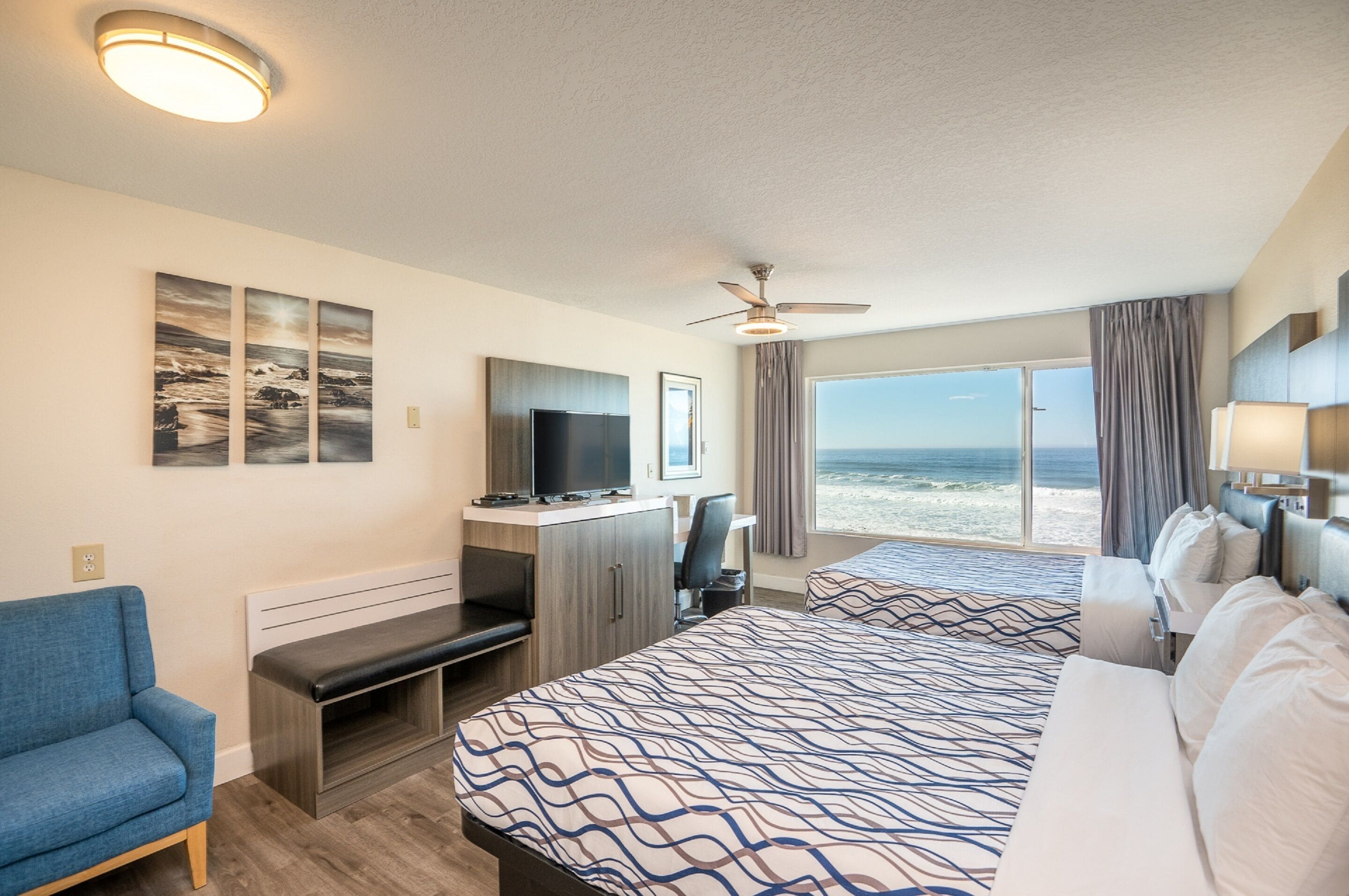 standard room, 2 queen beds, oceanfront | free wifi, bed sheets
