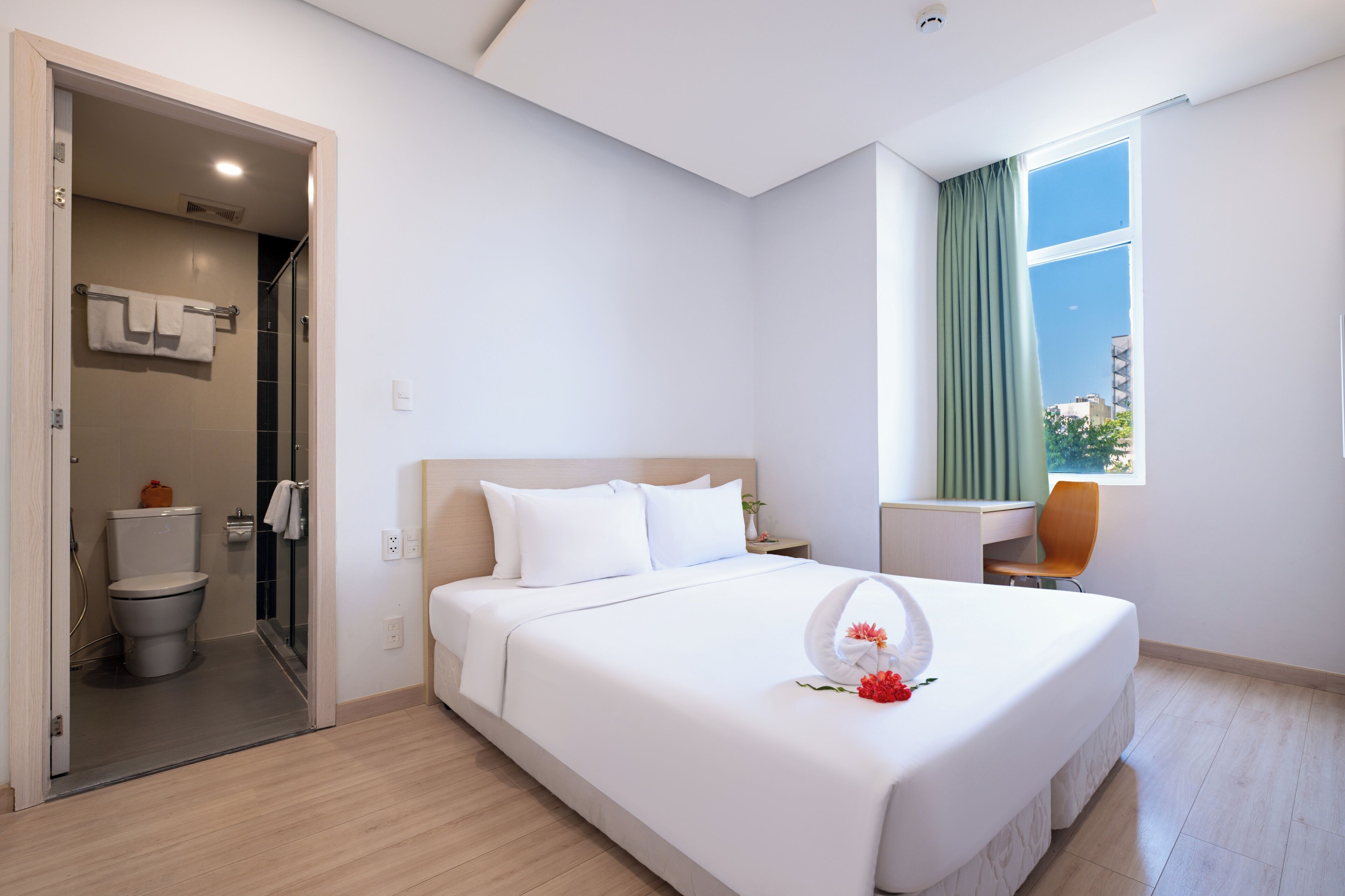 Minibar, in-room safe, desk, blackout curtains