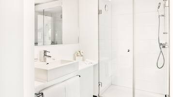 Superior Double Room | Bathroom | Shower, free toiletries, hair dryer, towels
