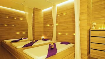 Couples treatment room(s), steam room, body treatments, aromatherapy