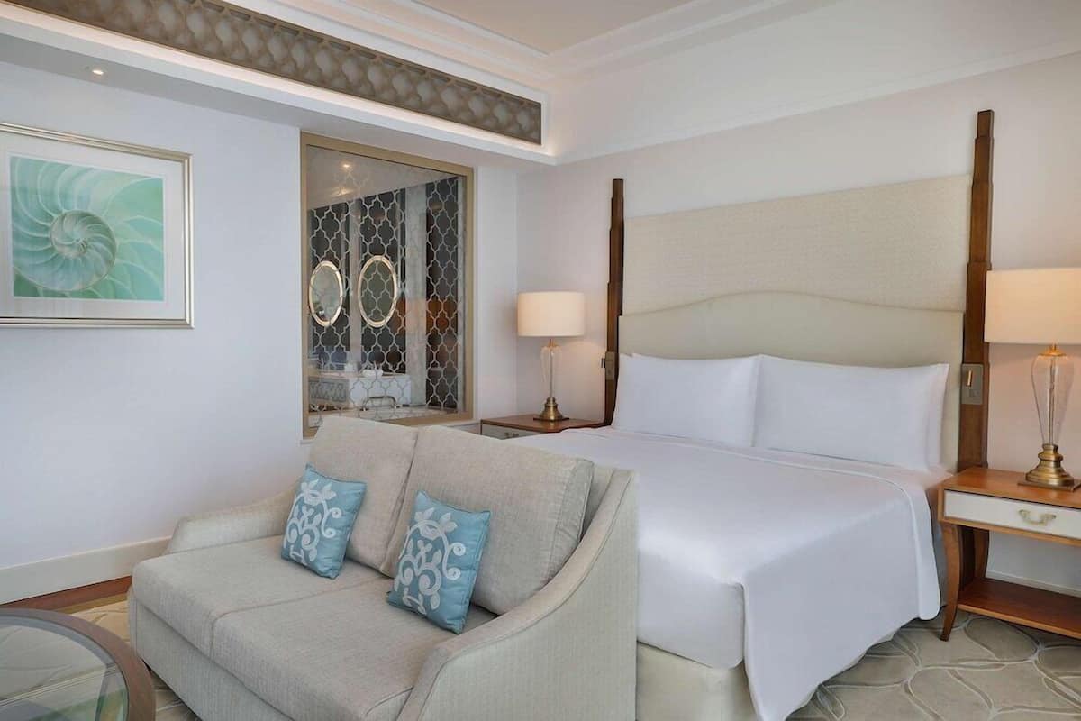 Sábanas de algodón egipcio, ropa de cama de alta calidad y minibar