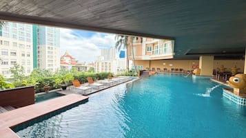 Indoor pool, outdoor pool