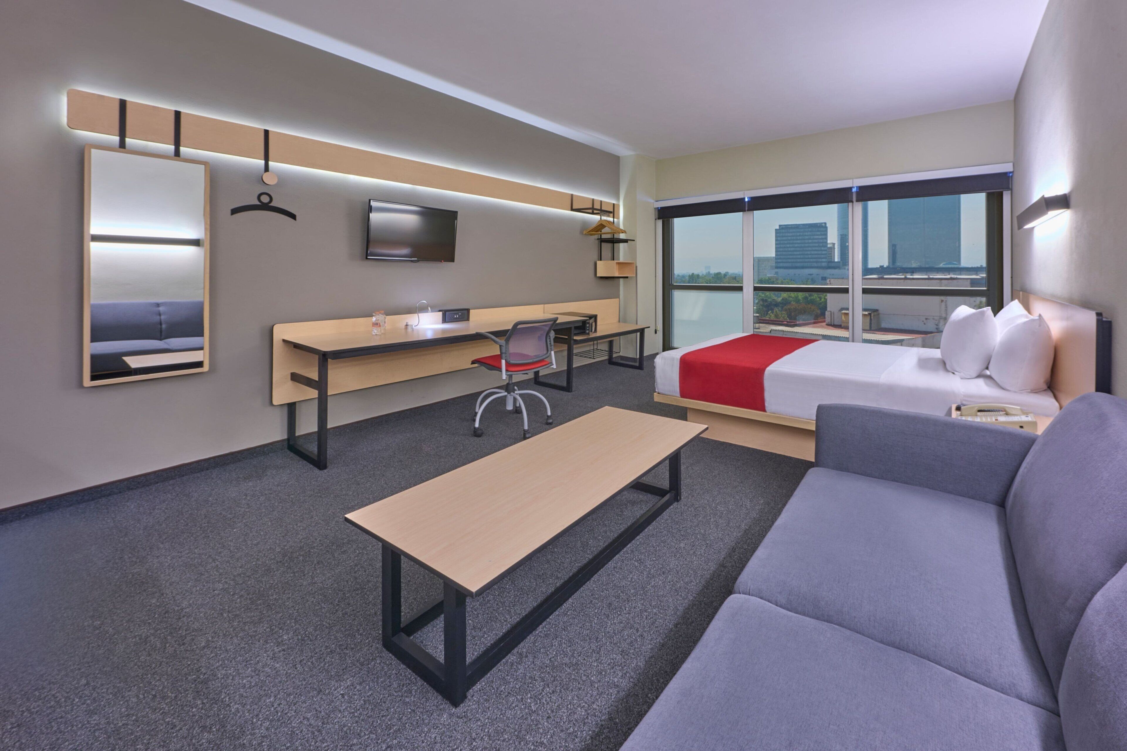 superior room, 1 queen bed with sofa bed | in-room safe, desk, blackout curtains, iron/ironing board