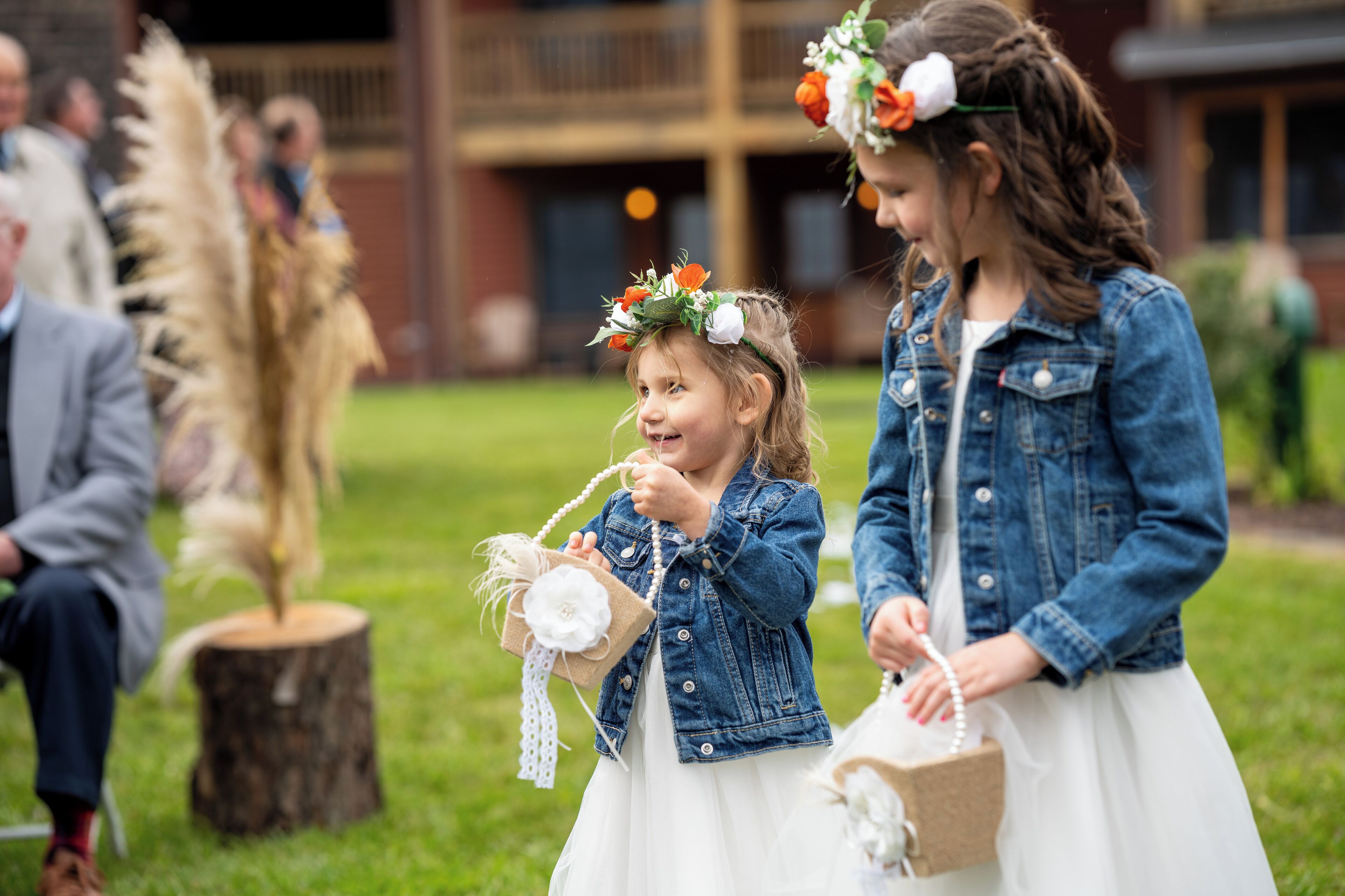 outdoor wedding area