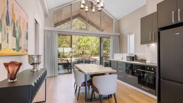 Apartment, 2 Bedrooms | Private kitchen | Full-size fridge, microwave, stovetop, dishwasher