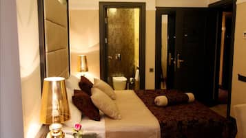 Free minibar items, in-room safe, soundproofing, free cots/infant beds
