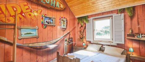 Chambre avec lits jumeaux (Cottage) | Coffres-forts dans les chambres, rideaux occultants