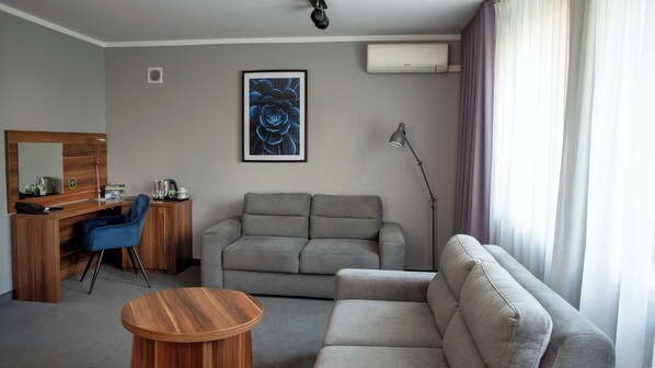 Suite | 1 dormitorio, ropa de cama hipoalergénica, escritorio