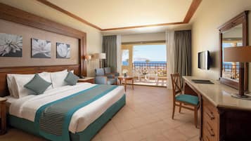 Superior Double or Twin Beach Front | Lakens van Egyptisch katoen, een minibar, een kluis op de kamer