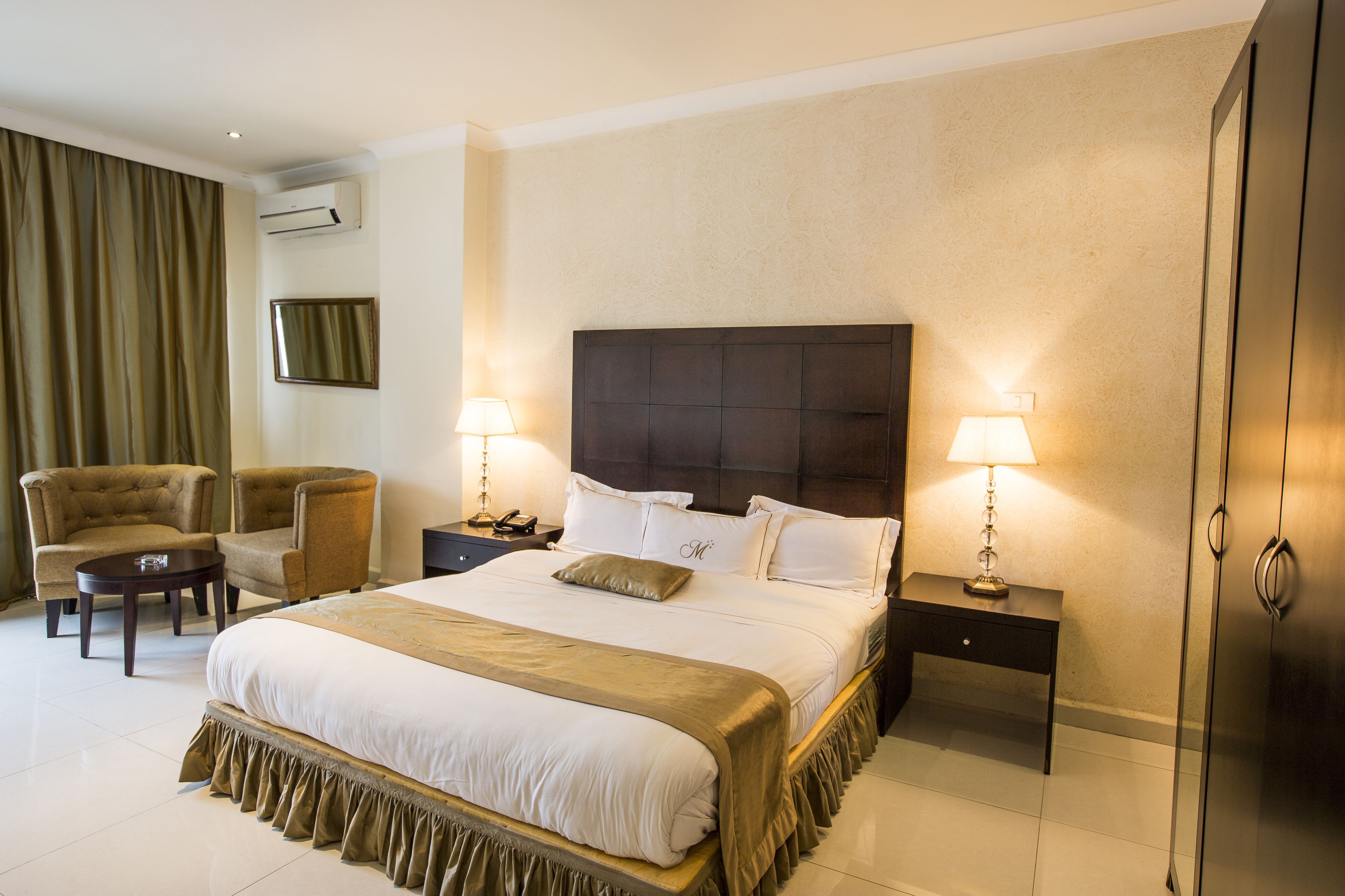 executive double room | egyptian cotton sheets, premium bedding, memory-foam beds, in-room safe