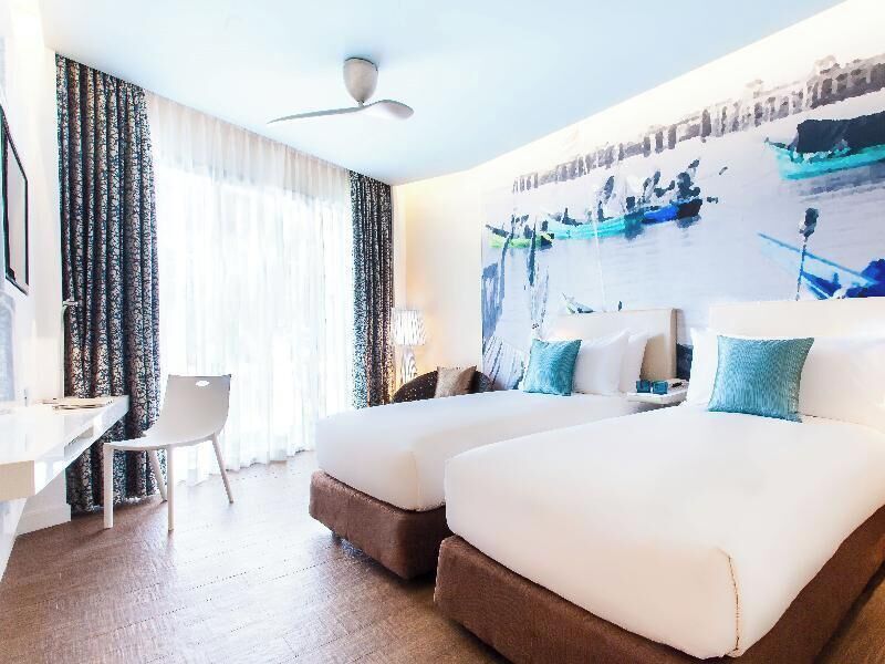 In-room safe, blackout curtains, iron/ironing board