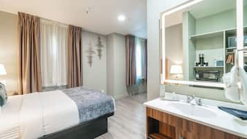 Habitació superior, 1 llit de matrimoni i sofà llit | Roba de llit d'alta qualitat i caixa forta a l'habitació