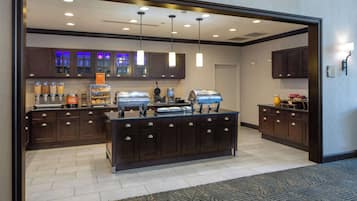 Free daily buffet breakfast