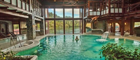 5 indoor pools, 4 outdoor pools