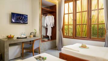 Phòng (Cozy, Free One Way Pick Up) | Bộ trải giường bằng vải cotton Ai Cập, bộ đồ giường cao cấp, minibar