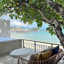 Beach Front Villa with One way Airport Transfer | Terrace/patio
